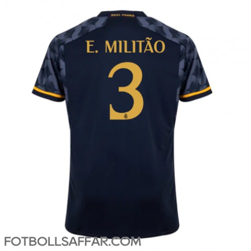 Real Madrid Eder Militao #3 Bortatröja 2023-24 Kortärmad